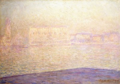 Hertugpalasset sett fra Saint-Georges Majeur, 1908 av Claude Monet