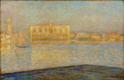 Hertugpalasset sett fra Saint George Major av Claude Monet