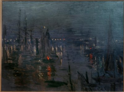 Port of Le Havre, Night Effect (Der Hafen von Le Havre bei av Claude Monet