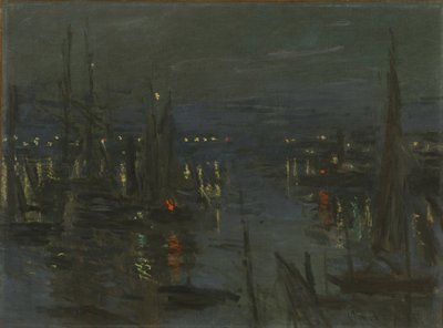Le Port du Havre, Night Effect Havnen i Le Havre om natten, 1873. av Claude Monet