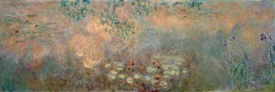 Vannliljedammen med iris av Claude Monet