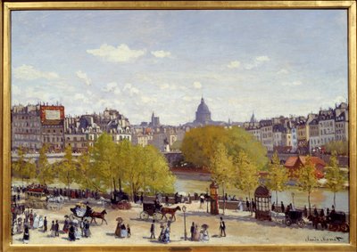 Quai du Louvre i Paris i 1867. Maleri av Claude Monet (1840-1926) av Claude Monet