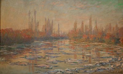 Isbreene eller fiaskoen på Seinen (olje på lerret) av Claude Monet
