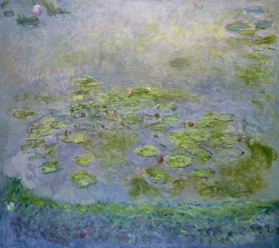 Vannliljer - Maleri av Claude Monet (1840-1926), olje på lerret av Claude Monet