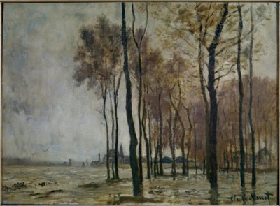 Flommen i Argenteuil av Claude Monet