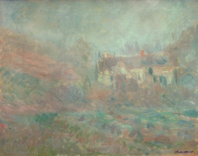 Hus ved Falaise, tåke av Claude Monet