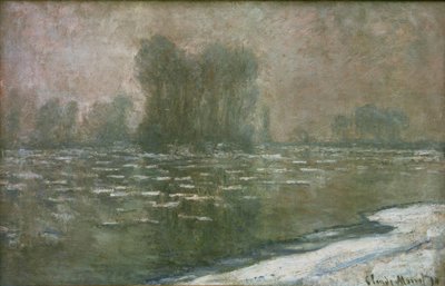 Matin brumeux, débâcle (Is i en tåkete morgen) av Claude Monet