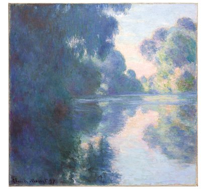Morgen på Seinen, 1897 av Claude Monet