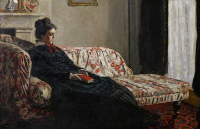 Meditasjon. Mme. Monet (olje på lerret) av Claude Monet