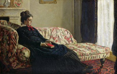 Meditasjon, eller Madame Monet på sofaen, ca. 1871 (olje på lerret) av Claude Monet