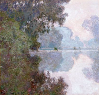 Morgen på Seinen, nær Giverny, 1896 av Claude Monet