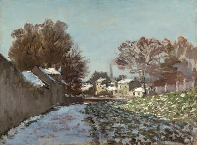 Snø i Argenteuil av Claude Monet