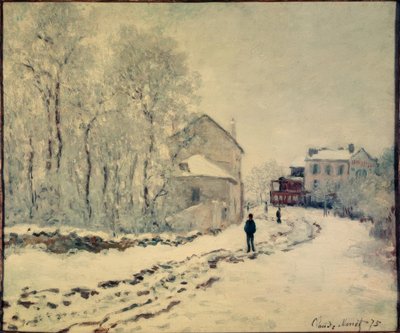 Snø i Argenteuil av Claude Monet