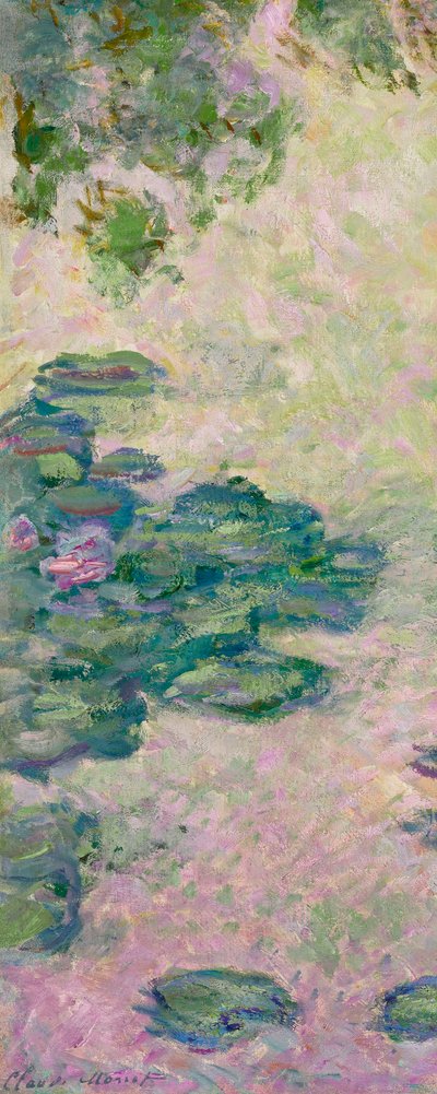Vannliljer (fragment), ca. 1912 (olje på lerret) av Claude Monet