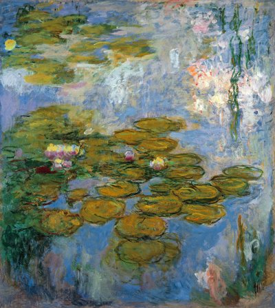 ""Nympheas"" - vannliljedam i Giverny - Maleri av Claude Monet (1840-1926), olje på lerret av Claude Monet