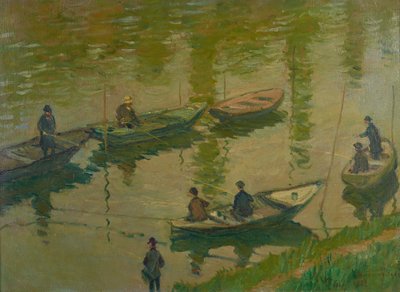 Fiskere på Seinen ved Poissy Fiskere på Seinen ved Poissy, 1882. av Claude Monet