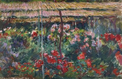 Peonhage. 1887 av Claude Monet
