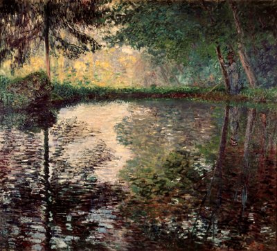 Dam ved Montgeron, c1876. av Claude Monet