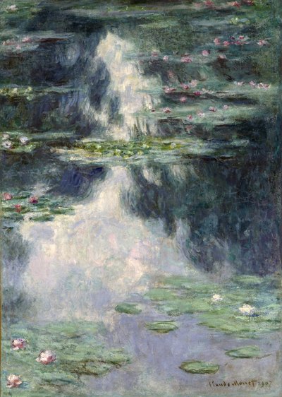 Dam med vannliljer, 1907 av Claude Monet
