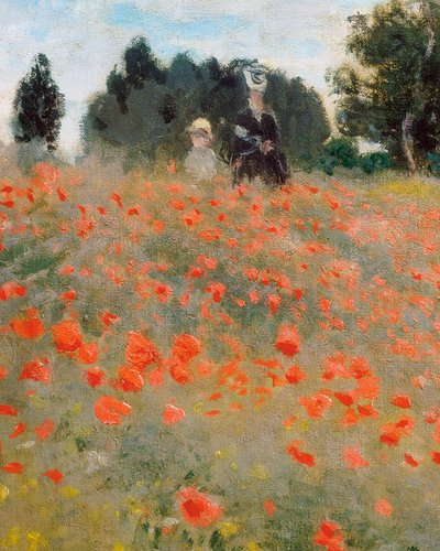 Valmuer, omgivelsene til Argenteuil (detalj). Maleri av Claude Monet (1840-1926) av Claude Monet