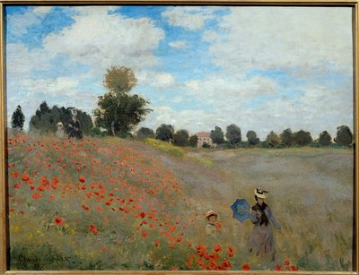 Valmuemarker nær Argenteuil av Claude Monet