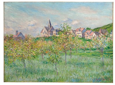 Vår i Giverny, ettermiddagseffekt, 1885 av Claude Monet