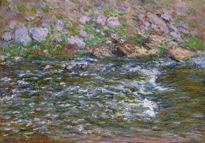 Rapids på Petite Creuse ved Fresselines, 1889 av Claude Monet