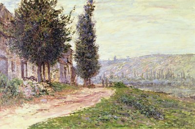 Elvebredden ved Lavacourt, 1879 av Claude Monet