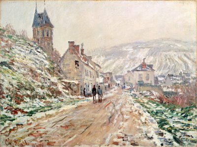 Road in Vetheuil om vinteren av Claude Monet (1840-1926) av Claude Monet
