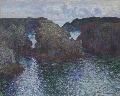 Steiner ved Port-Goulphar, Belle-Île, 1886 av Claude Monet