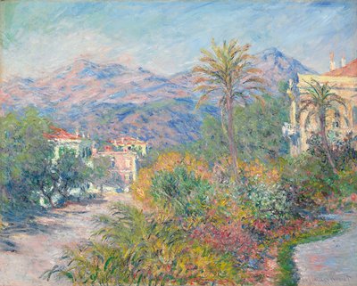 Roman Road ved Bordighera; Romersk vei i Bordighera, 1884 av Claude Monet