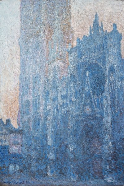 Rouen katedral, portal, morgenlys av Claude Monet
