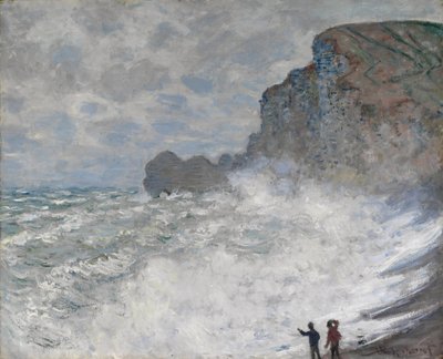 Røft vær ved Étretat, 1883 av Claude Monet