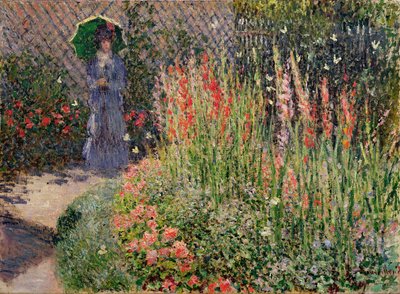 Avrundet blomsterbed, 1876 av Claude Monet