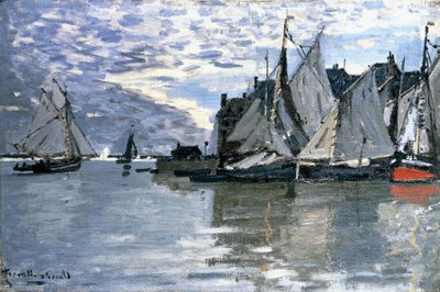 Seilbåter, ca. 1864-1866 av Claude Monet