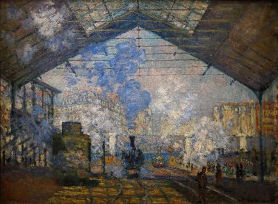 Saint-Lazare stasjon av Claude Monet