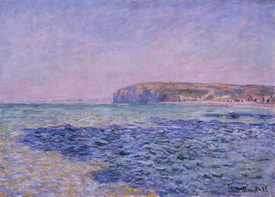 Skygger på sjøen. The Cliffs at Pourville av Claude Monet