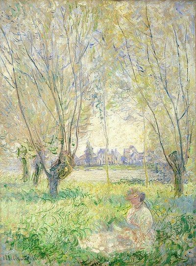 Sittende kvinne blant vier. 1880 av Claude Monet