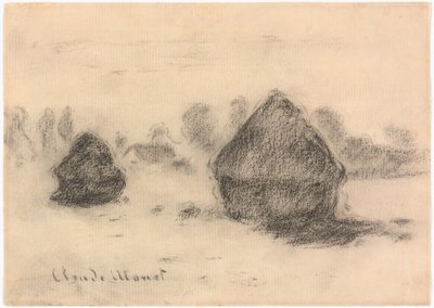 Stabler av hvete av Claude Monet