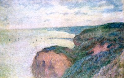 Bratte klipper nær Dieppe, 1897 av Claude Monet