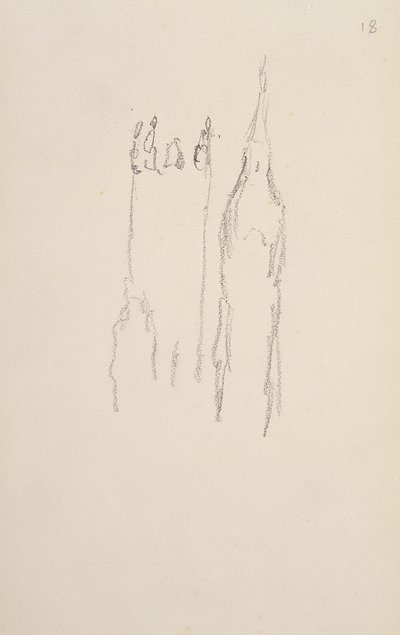 Studie for London-serien, Houses of Parliament av Claude Monet