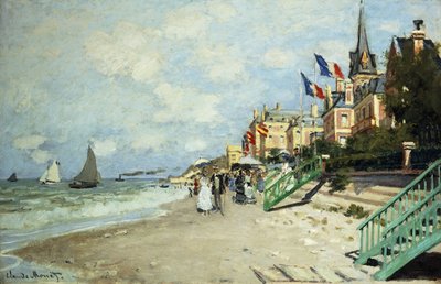 Stranden ved Trouville; Stranden ved Trouville, 1870 av Claude Monet