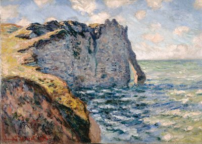 Klippen ved Aval, Étretat av Claude Monet