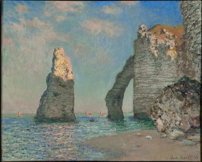 Klippene ved Etretat av Claude Monet