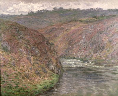The Creuse, mørkt vær av Claude Monet