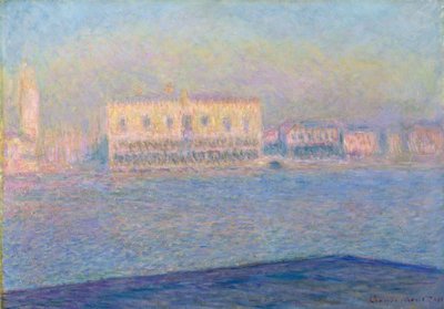Dogepalasset sett fra San Giorgio Maggiore, 1908 av Claude Monet