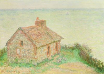 The House at Douanier, Pink Effect, 1897 av Claude Monet