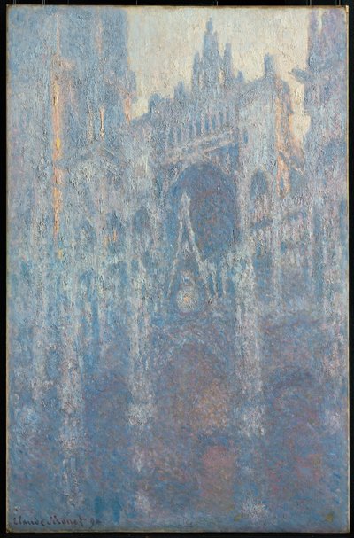 Portalen til Rouen -katedralen i Morning Light av Claude Monet