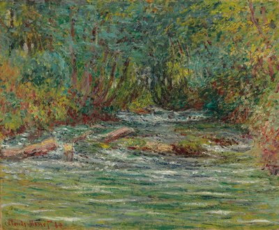 Elven Epte ved Giverny, sommer; Elven Epte ved Giverny, sommeren 1884 av Claude Monet