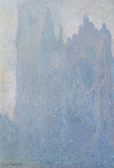 Rouen-katedralen i tåke, 1893 av Claude Monet